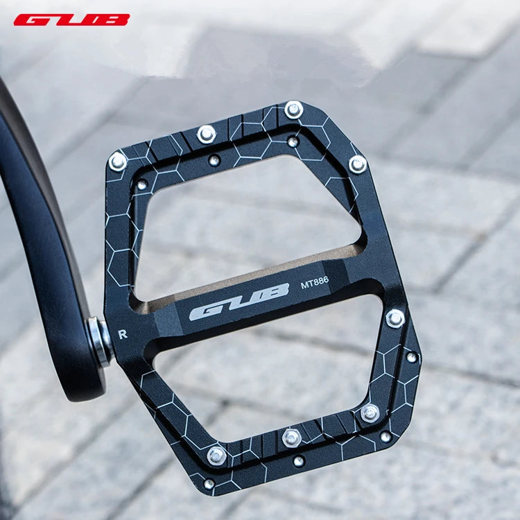 GUB MT886 Large Pedal Cr-Mo Axle Anti-slip Ultralight  MTB Bike Sealed 2 Bearing Pedals Bike Accessories