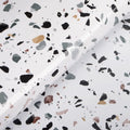 White Marble Granite Countertop Contact Paper Waterproof Vinyl Terrazzo Wallpaper Peel and Stick Kitchen Counter Wall Paper Roll