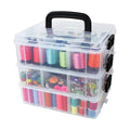 Stackable Storage Container with 18 Adjustable Compartments Craft Storage Craft Organizers and Storage Bead Box