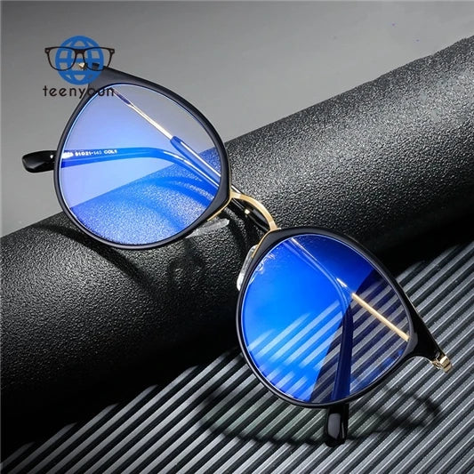 Teenyoun Eyewear Trending Colorful Thins Frame Glasses Custom Myopia Lens Round Women's Eye