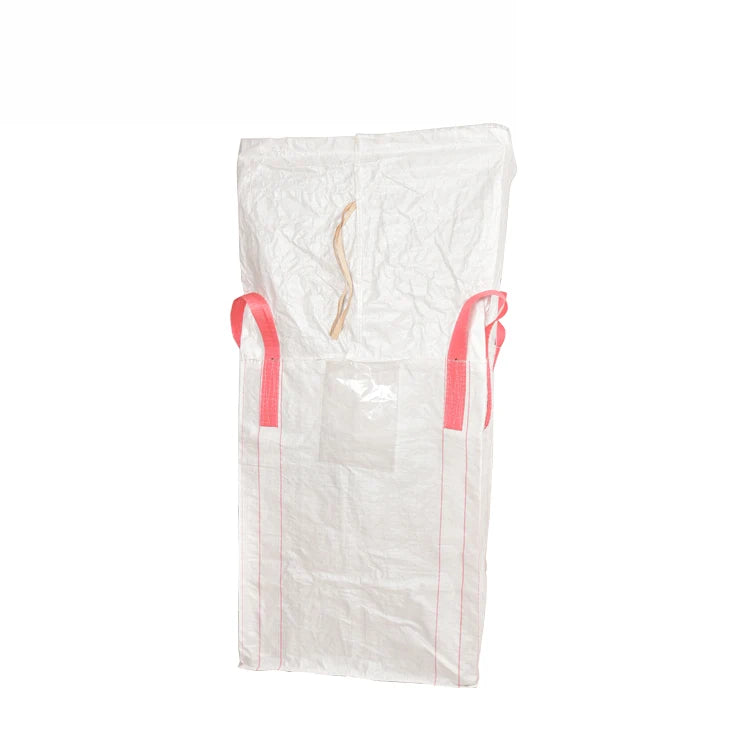 EGP Jumbo Bag Big Bags Scrap PP 500kg 1000kg Top White Skirt Cross Flat Color Printing Feature Weight Bottom Loop Safety Materia