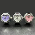 DAIHE New Creativity Heart Shape Watch Rings Vintage Punk Elastic Stretchy Finger Watches Women Men Hip Hop Couple Rings Jewelry