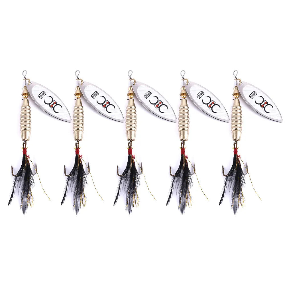 8.7CM 17.5G Hot Sale Spinner Fishing Lures Spoon Fishing Metal Artificial Hard Baits