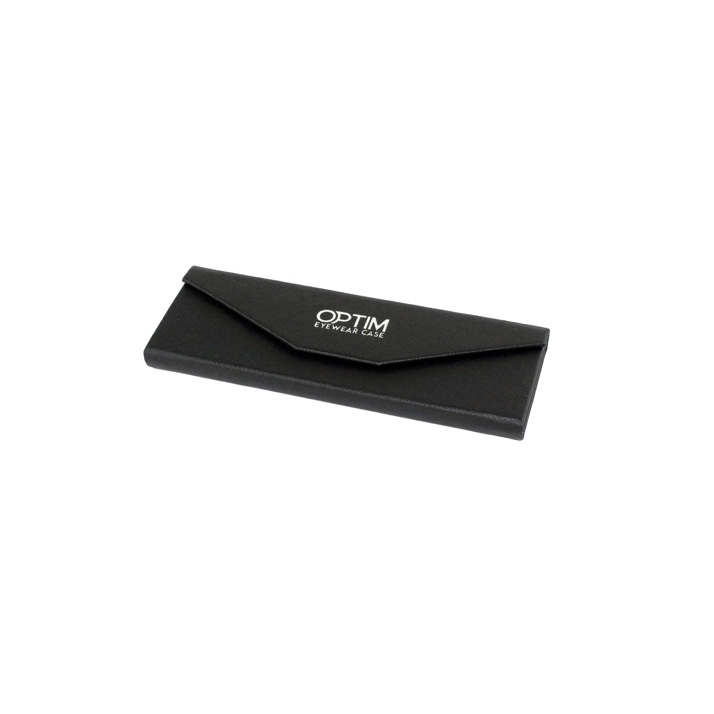 3082 Premium Leather Eyeglasses Case Triangle Foldable Sunglasses Case Rectangle Glass Case for Spectacle