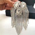 Crystals Fringe Rhinestone Tassels Trimmings Applique for Sewing on Shoes Bags Clothing Decoration