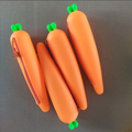 Resistant Silicone Pencil Case With Zipper Carrot Silicone Cute Personality Student Stationery Bag Student Stationery Bag