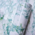 UDK Green Marble Peel and Stick PVC Wallpaper Adhesive Waterproof Wall Decor for Wall and Furniture