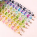Latest Promotion Price Cute New Fashion Two-Tone Gradient Student Simple Sheer Jelly Chain Earrings Necklace Jewelry Set