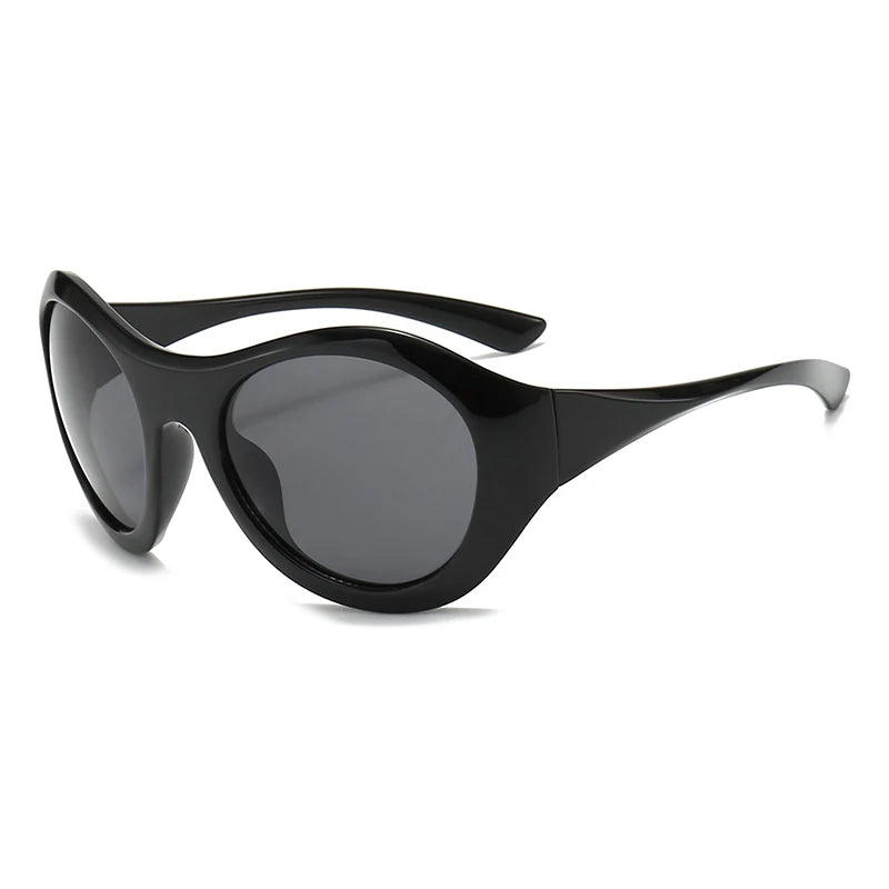 STORY STY2411 Road Cycling Steampunk Y2K Sunglasses Outdoor Glasses UV400 Big Round Bicycle Glasses Sport Sunglasses