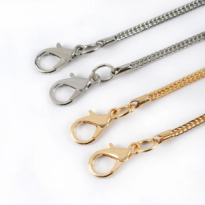 Meetee BF409 113 cm Long Bag Replacement Shoulder Strap Snap Buckle DIY Hardware Accessories Alloy Snake Bone Chain