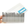 20pcs 3*3 Carbide Rotary File 1/8 Inch 3mm Shank Diameter 3mm Abrasive Drill Cutting Engraving Head for Woodworking