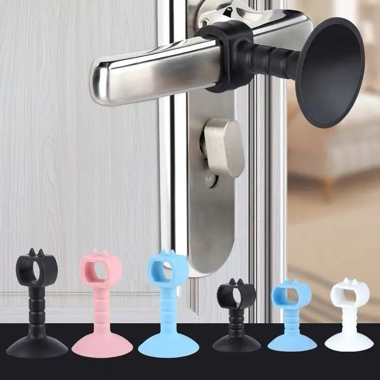 Soft Mute Perforation Free Strawberry Silicone Door Handle Suction Door Holder Door Stopper