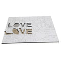 Custom Sublimation Puzzle MDF Blank LOVE Jigsaw Puzzles Photo Printing Wooden Puzzle
