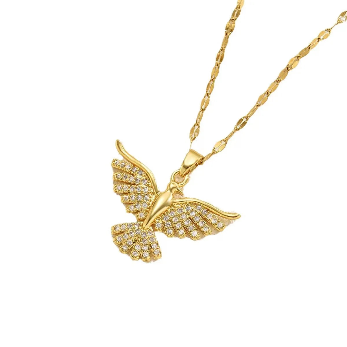 Luxury Jewelry Phoenix Bird Pendant Necklace Necklace Stainless Steel Chain Necklace Women