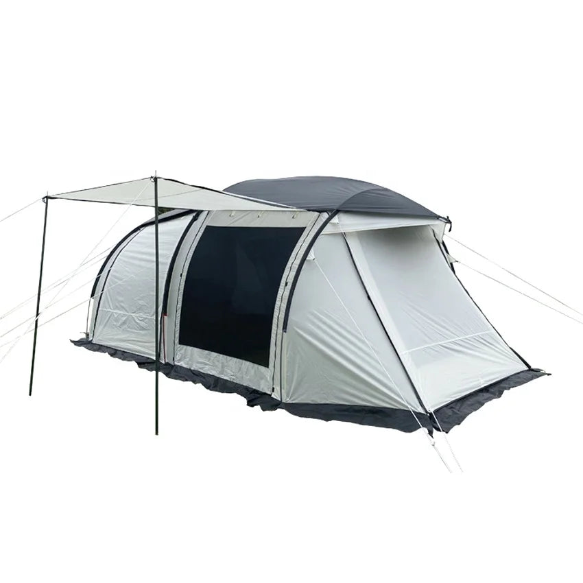 Wholesale Luxury Waterproof Outdoor Camping Dome Folding Tunnel Tent Large Camping Tunnel Tent for Family With 2 Bed Rooms