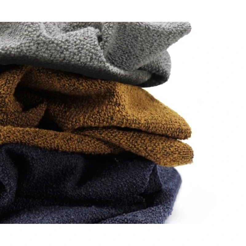 M&Y ANGOLA KATE Factory Stock Woven Fabric Polyester Cotton Acrylic Wool Curled Ringed Boucle for Upholstery Linen Fabric Roll