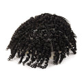 Afro Curly Toupee Man Weave Hair Black Mens Kinky Curly Male Toupee 100% Human Hair Wigs Full Lace Twist for Black Men