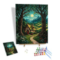 Factory Price Wholesale Painting by Numbers Kit Van Gogh Nordic Style Forest Oil Painting Acrylic