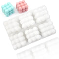1027 Factory Stock 6 Hole Large Shape Rubik Cube Shape Silicone Hand Make Diy Soap Mold Reused Cake Silicone Soap Mold Resin