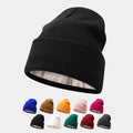 Fashion New Knit Slouchy Beanie Warm Satin Lined Thick Chunky Cap Winter for Women and Men Beanie Hat Unisex Adults Character