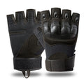 Outdoor Sport Cut Resistant Tactical Leather Gloves Black Green Coyote Knuckle Protector Fingerless Half Finger Motorcycle