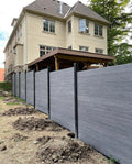 2024 New Style Co-Extrusion Outdoor Composite 6ft 8ft country strong Anti-UV new design plastic WPC Garden fence