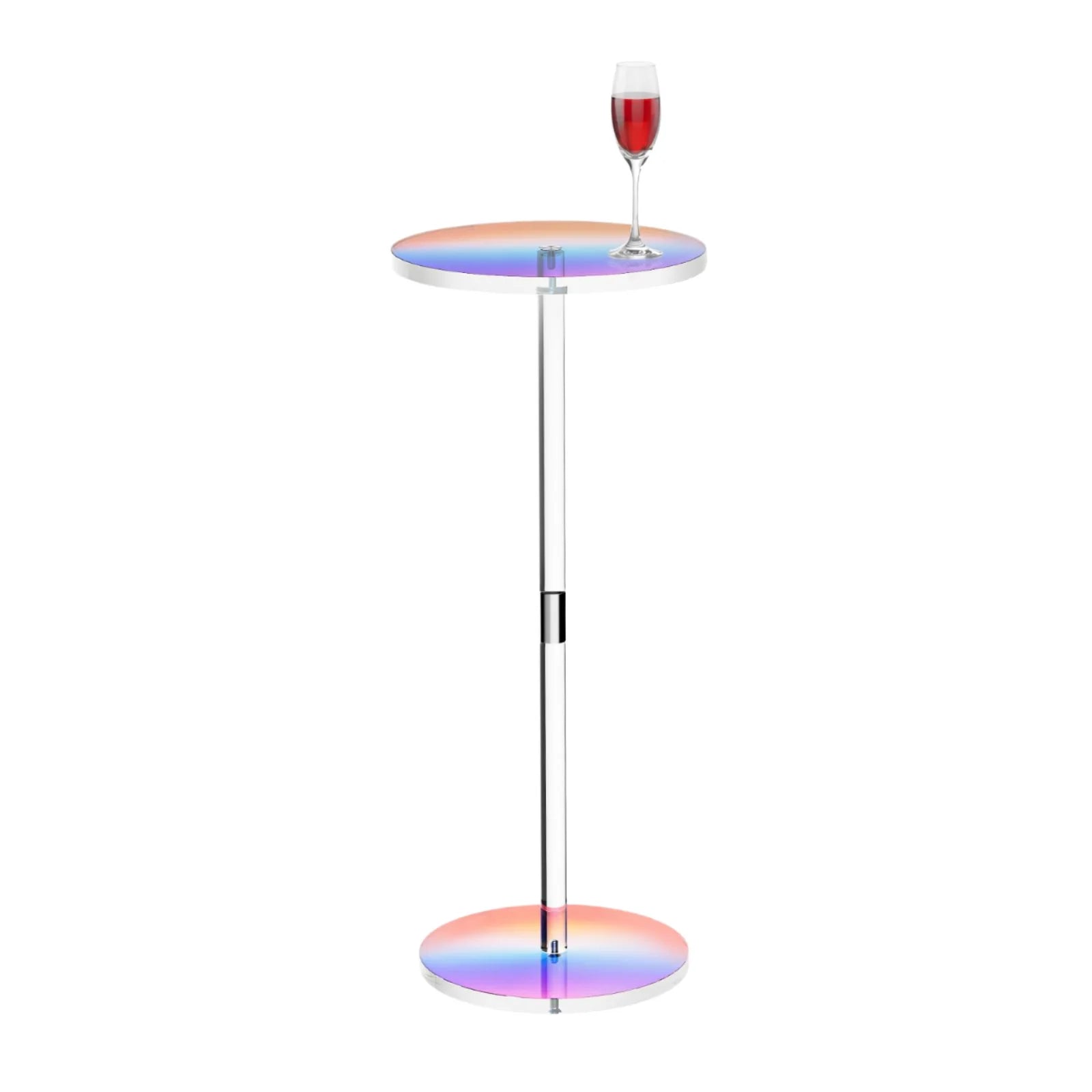 Modern Acrylic SY Brand Drink Table for Small Spaces Clear Side Table End Table Living Room Bedroom Office Floor Mount Easy