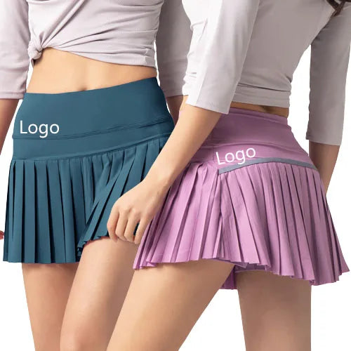 Free Custom Logo Hot Selling Active Fashion Sportswear Aesthetic Mini Pleated Womens Golf Apparel Tennis Skirts