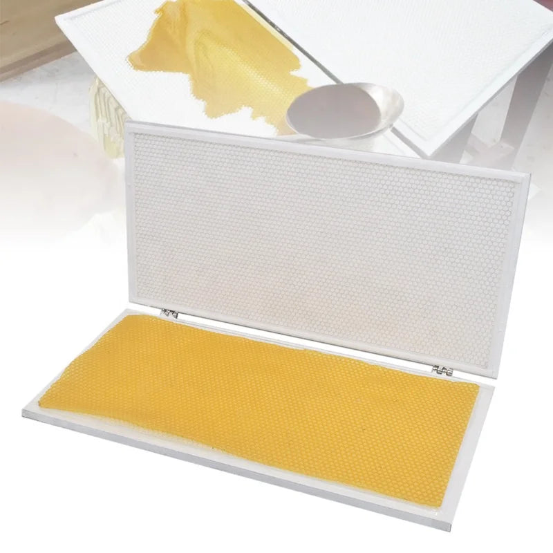 New Cheap Price Flat Foundation Machine Hand Press Silicone Mold Metal Back Plate Free of Release Agent Beekeeping Use