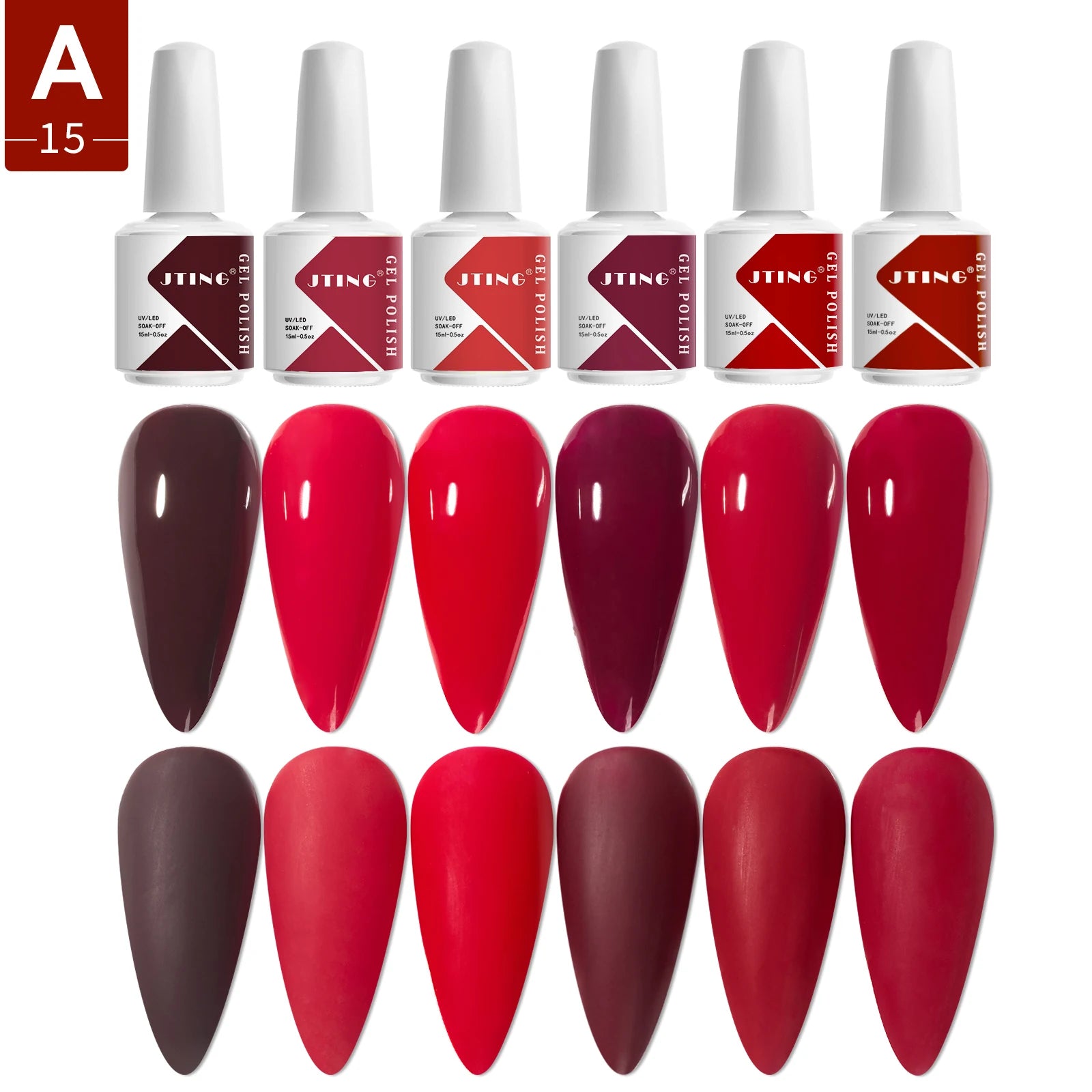 JTING Wholesale Professional Nail Supplies Soak off Gel Polish Custom Private Label Hema Free Colors Gel Nail Polish Uv Led Gel