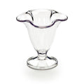 Four-leaf Clover Shaped PC Ice Cream Cold Drinks Clear Cup Restaurant Hotel Cafe Bar Dessert Gelato Thickened Unbreakable Cup