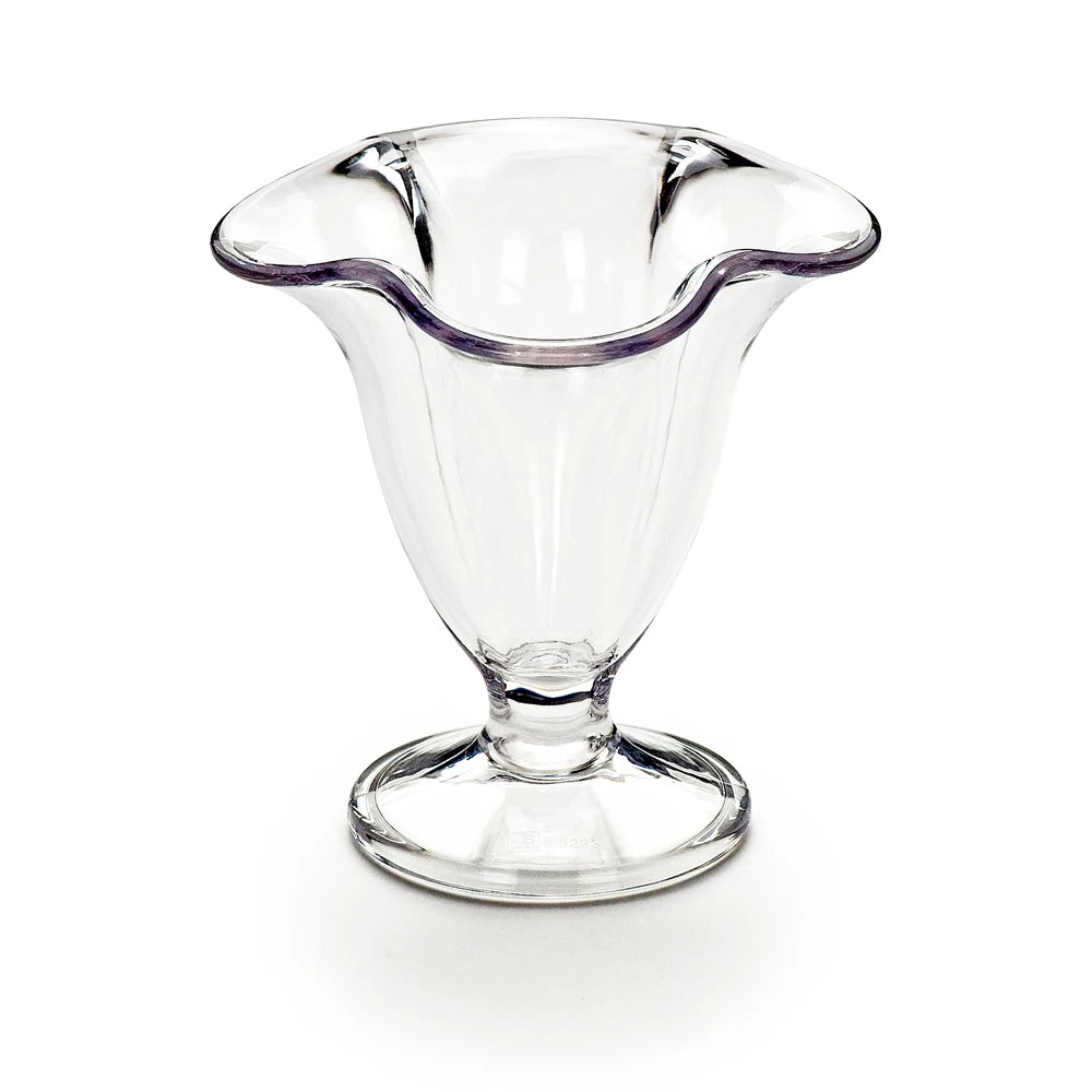 Four-leaf Clover Shaped PC Ice Cream Cold Drinks Clear Cup Restaurant Hotel Cafe Bar Dessert Gelato Thickened Unbreakable Cup