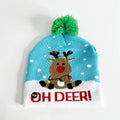 Hot Sale Christmas LED Party Supplies New Year Celebration Decorations Flashing Santa Hat for Adults Children Performance