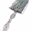 Clear Crystal AB Resin Rhinestone Trimming Hot Fix Loose Rhinestones Banding Gel for Sewing on Shoes Bags Garments