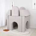 Hot Selling 8pcs/set New Design Castle Couch with High Density Foam Removable Cover Multi-functional Foam Couch for Kids Playing