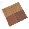 Eco-friendly Patio Terrace Balcony Garden Wood Plastic Composite Interlocking Outdoor WPC Decking DIY Tiles