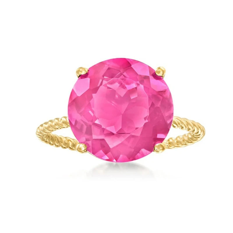 Fashion Jewelry 5A Color Zircon Ring 925 Sterling Silver Jewellery Gold Plated Ajustbable Rings for Woman