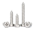 Factory Fast Shipping Stainless Steel 304 M3 M4 M5 M6 M8 12-70MM Flange Phillips Hex Head Tapping Screws Metric System