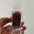 Unique Design Saffron Packing Bottle  2g&3g Saffron Square Plastic Bottles with Concave Bottom