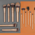 Custom Logo Golden 20 Pieces Makeup Brush Set Vegan Cosmetic Tool