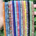 Wholesale 5x8mm Natural Stone Beads Rondelle Gemstone Abacus Disc Beads for Jewelry Making DIY Bracelet Necklace Accessories