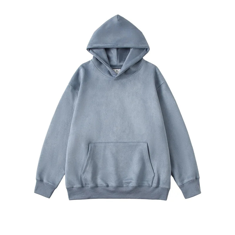 2024 Factory Direct Sale No String Hoodies 400 Gsm Hoodie Khaki Plain Color Hoodies