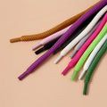 Casual Stylish 8mm Thick Round Polyester Shoe Laces 60-160cm Pair in 11 Colors for Shoes