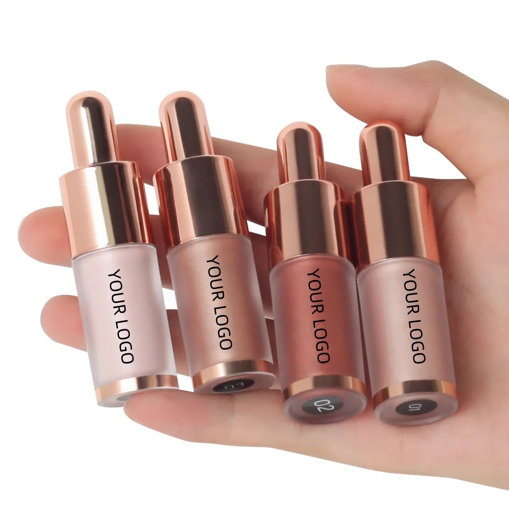 Private Label Waterproof Eye Shadow Liquid Glitter Custom Logo Shimmer Liquid Eyeshadow Highlighter
