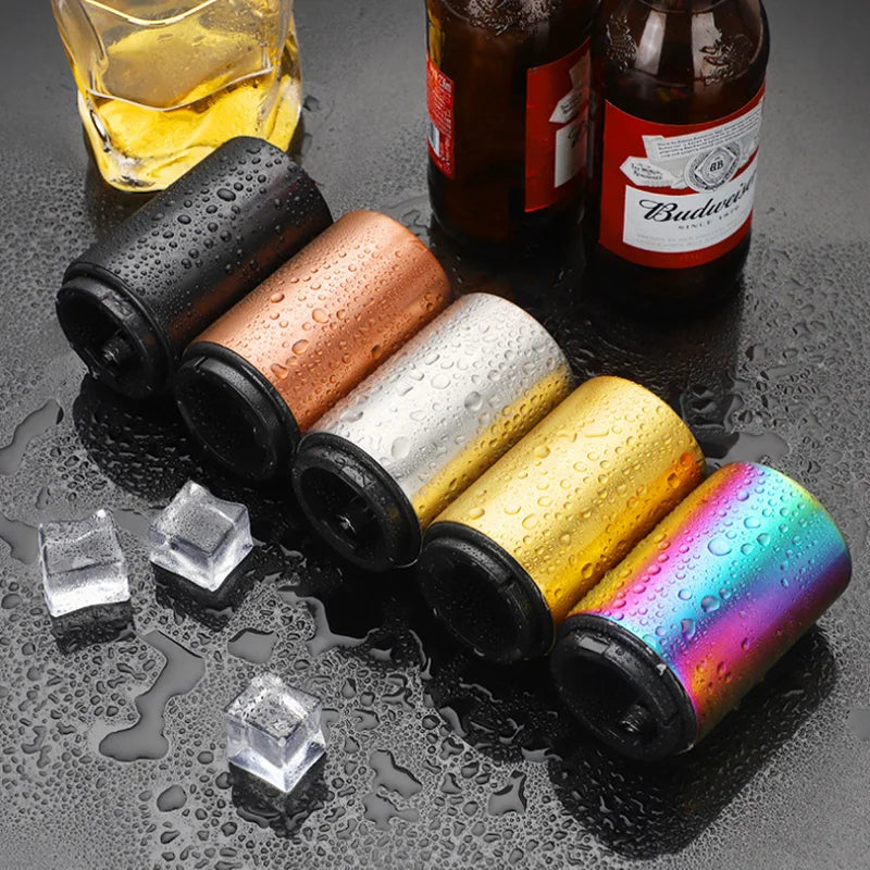 Creative Titanium PVD Stainless Steel Automatic Beer Opener Bottle Opener Bar