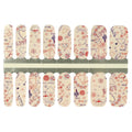 Huizi Newest Design 2D/3D Nail Polish Stickers Eco-friendly Easy Apply Nail Art Decoration for Manicure
