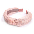 MIO Fashion Mesh Lace Cross Hairbands Headband Turban for Women Wide Hair Hoop Hair Bands Accessories