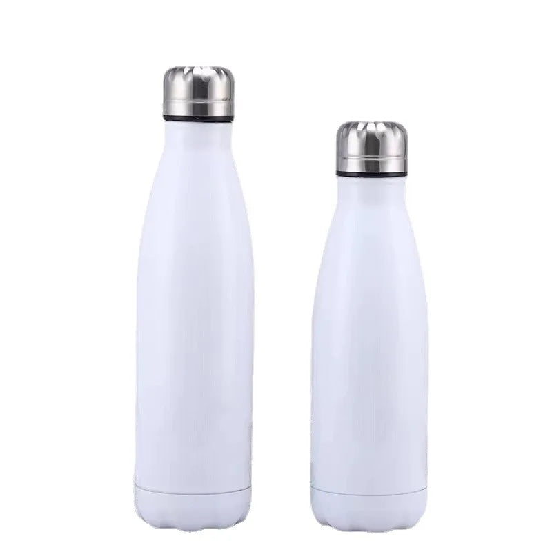 750ML 304 Stainless Steel Double Wall Vacuum Insulated Eco-Friendly Custom Logo Sublimation Sports Cola Shape Drinking Water
