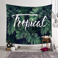 Bohemian Wall Hanging Tapestry Green Leaves Succulents Cactus 3D Flower Art Wall Decorative Carpet Blanket Yoga Mat Beach Towel
