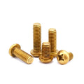 5-50pcs M2 M2.5 M3 M4 M5 M6 GB818 Pure Copper Brass Cross Round Phillips Pan Head Screw Bolt  Length 6-50mm
